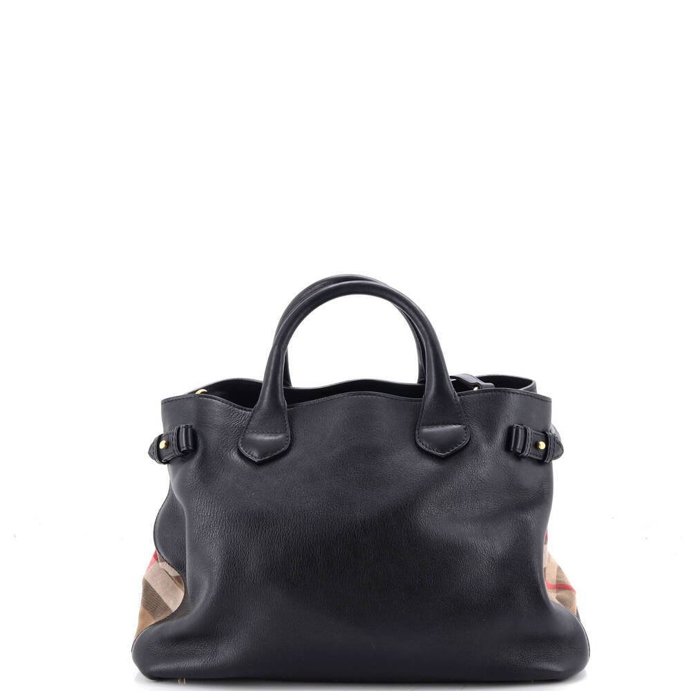 Burberry Banner Tote Leather And House #260618B98B - Picture 3 of 7